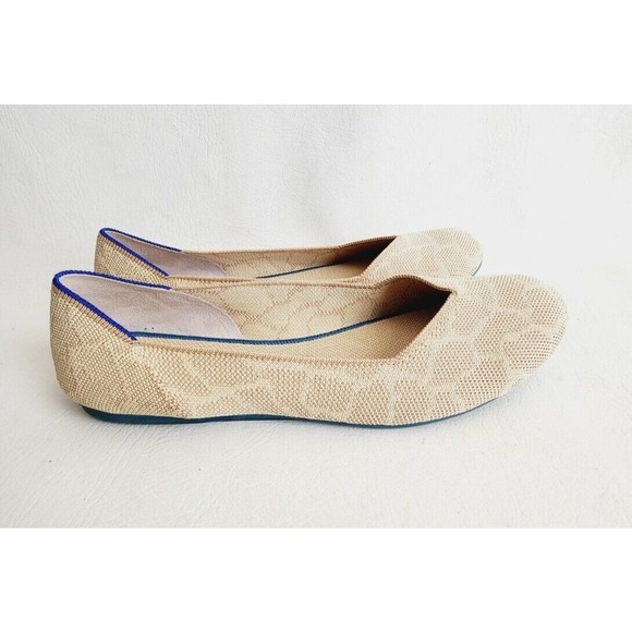 Rothy's The Flat Retired Sahara Gold Giraffe Print Flats size 11 - Picture 8 of 12